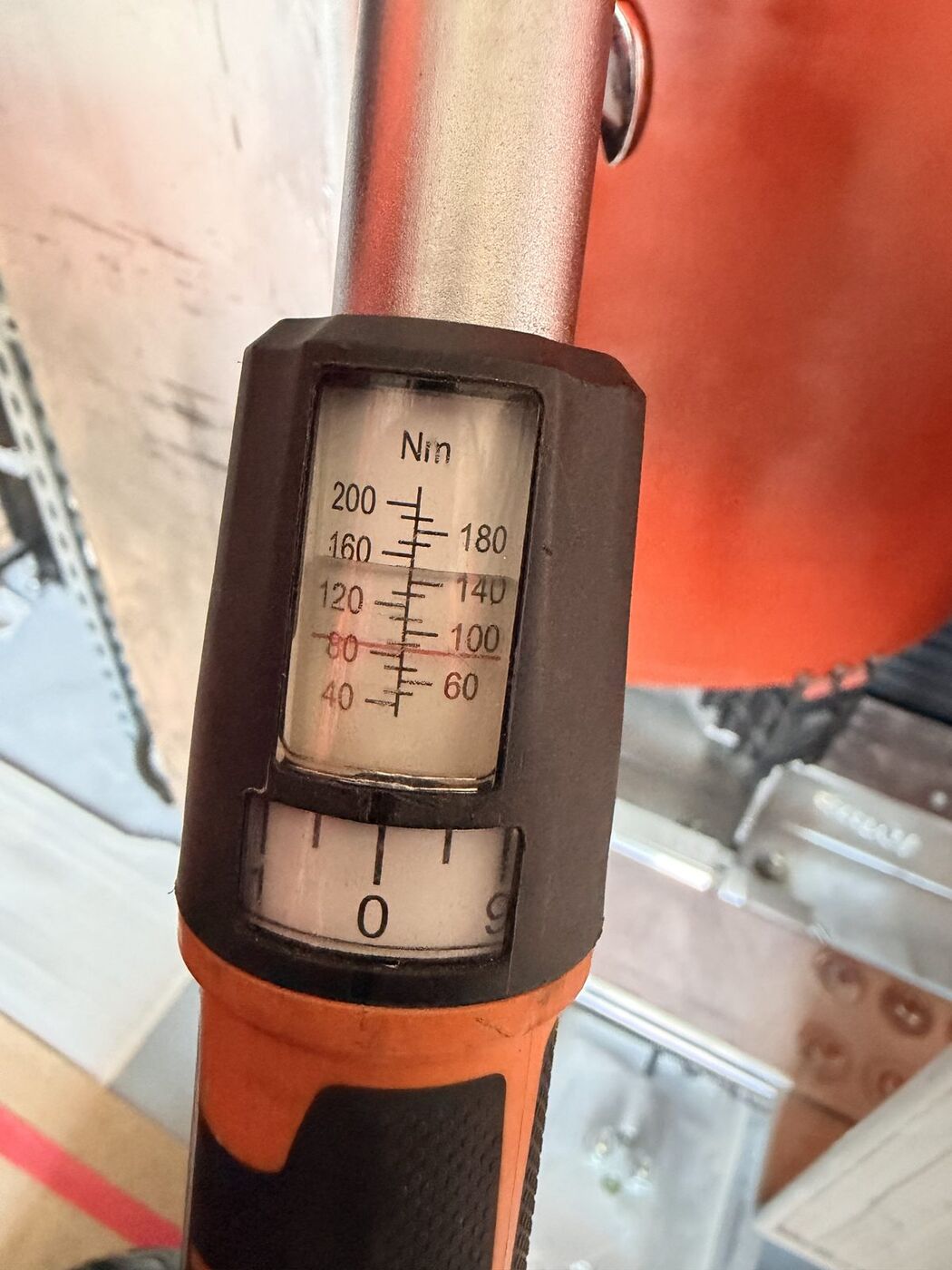 Calibrated torque wrench used to verify busbar joint torque